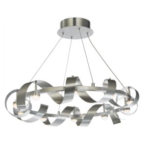 Artcraft Rolling Hills 10 Light Chandelier in Brushed Aluminum