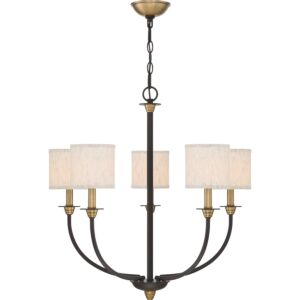 Audley 5-Light Chandelier in Old Bronze