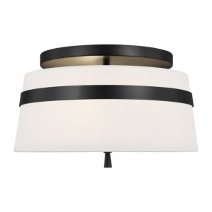 Cordtlandt Three Light Semi Flush Mount in Aged Iron by Visual Comfort Studio