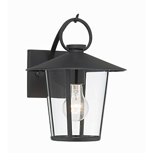 Andover One Light Outdoor Wall Sconce in Matte Black by Crystorama