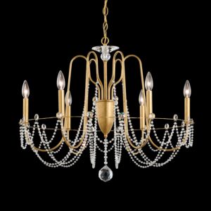 Esmery Six Light Chandelier in Polished Silver by Schonbek