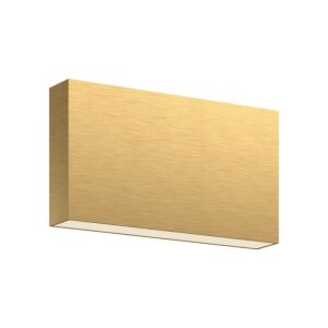 Mica LED All-Terior Wall in Brushed Gold