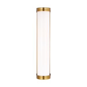 Ifran 2-Light Bathroom Vanity Light in Burnished Brass