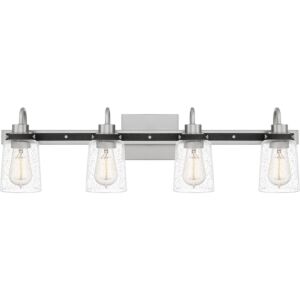 Axel 4-Light Bathroom Vanity Light in Brushed Nickel