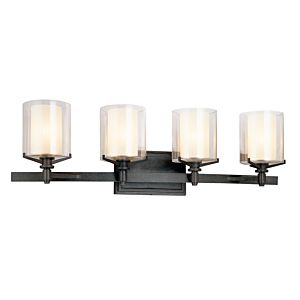 Arcadia Four Light Bath and Vanity in French Iron by Troy Lighting