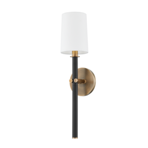 Belvedere One Light Wall Sconce in Patina Brass by Troy Lighting