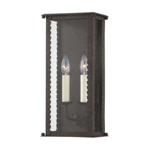 Zuma 2-Light Outdoor Wall Sconce in French Iron