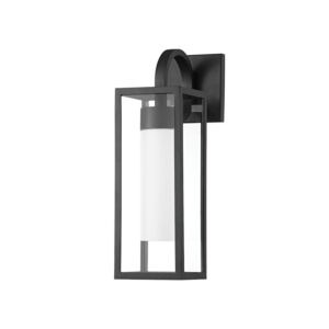 Pax One Light Outdoor Wall Sconce in Textured Black by Troy Lighting