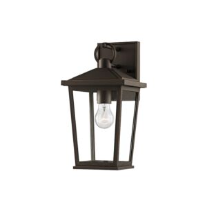 Soren One Light Outdoor Wall Sconce in Textured Bronze W Hl by Troy Lighting