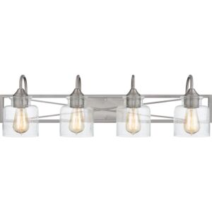 Bartley 4-Light Bathroom Vanity Light in Brushed Nickel