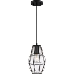 Blythe 1-Light Mini Pendant in Earth Black