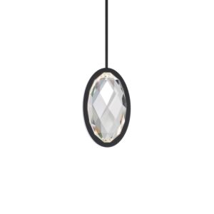 Wonder LED Mini Pendant in Black by Schonbek Beyond