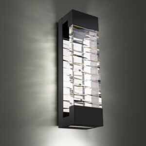 Labrynth LED Outdoor Wall Sconce in Black by Schonbek Beyond