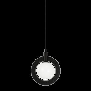 Astro One Light Pendant in Black by Matteo Lighting