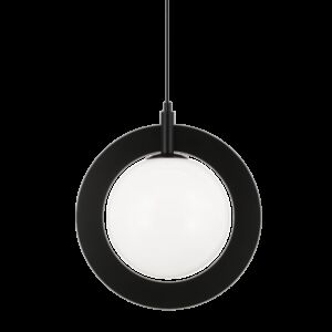 Astro One Light Pendant in Black by Matteo Lighting