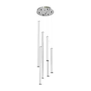 Caden LED Pendant in Satin Nickel