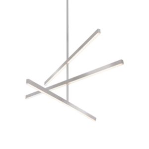 Vega LED Chandelier in Brushed Nickel by Kuzco Lighting