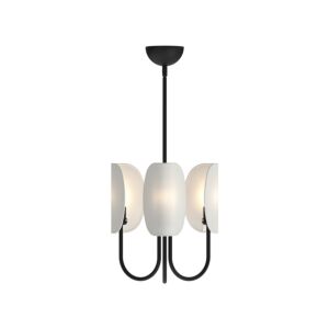 Seno 3-Light Chandelier in Matte Black