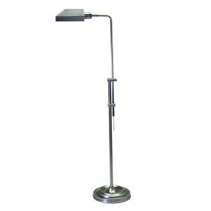 Coach 1-Light Floor Lamp in Antique Silver