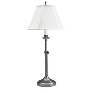 Club 1-Light Table Lamp in Antique Silver