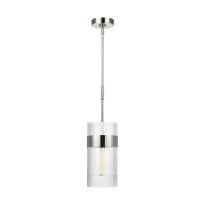 Visual Comfort Studio Geneva Pendant Light in Polished Nickel by Chapman & Myers