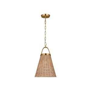 Whitby One Light Pendant in Burnished Brass by Visual Comfort Studio