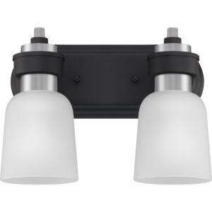 Conrad 2-Light Bathroom Vanity Light in Brushed Nickel