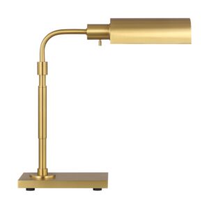 Kenyon One Light Task Table Lamp in Burnished Brass by Visual Comfort Studio