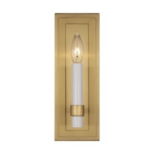 Marston One Light Wall Sconce in Burnished Brass by Visual Comfort Studio