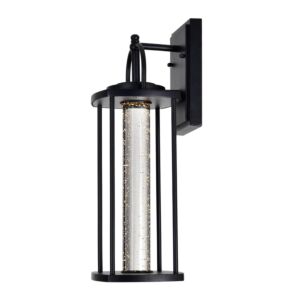 CWI Greenwood LED Outdoor Black Wall Lantern