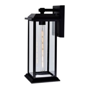 Blackbridge One Light Outdoor Wall Lantern in Black by CWI Lighting