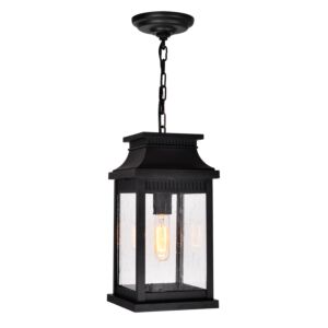 CWI Lighting Milford Milford 1 Light Outdoor Black Pendant