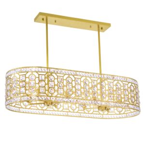 Belinda Eight Light Chandelier in Champagne by CWI Lighting