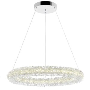 CWI Arielle LED Chandelier With Chrome Finish