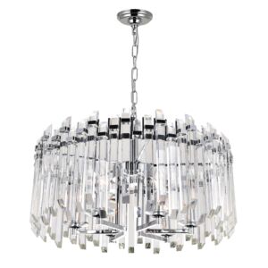 CWI Lighting Henrietta 6 Light Chandelier with Chrome Finish