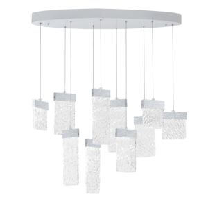 Carolina LED Chandelier in Pewter by CWI Lighting