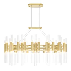 CWI Lighting Orgue 72 Light Chandelier with Satin Gold Finish
