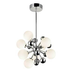 CWI Lighting Element 8 Light Chandelier with Polished Nickel Finish