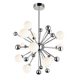 CWI Lighting Element 11 Light Chandelier with Polished Nickel Finish