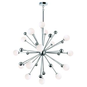 CWI Lighting Element 17 Light Chandelier with Polished Nickel Finish