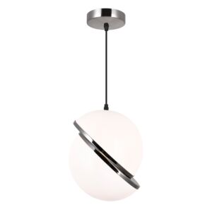 CWI Lighting Gemini 1 Light Mini Pendant with Polished Nickel Finish