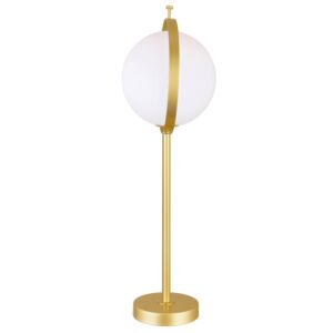 CWI Da Vinci 1 Light Table Lamp With Brass Finish