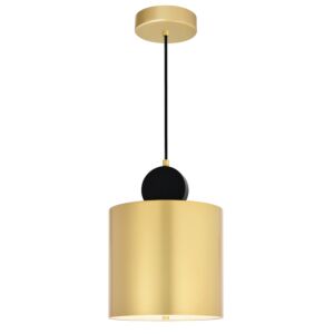 CWI Saleen LED Mini Pendant With Sun Gold & Black Finish