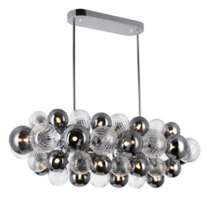 Pallocino LED IslandPool Table Chandelier in Chrome by CWI Lighting