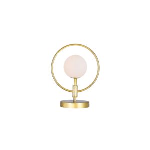 CWI Lighting Celeste 1 Light Lamp with Medallion Gold Finish