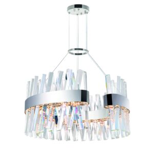 CWI Lighting Glace LED Chandelier with Chrome Finish