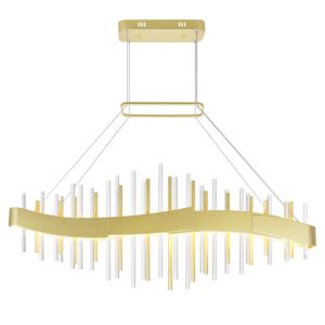 CWI Lighting Millipede Millipede 40-in LED Satin Gold Chandelier