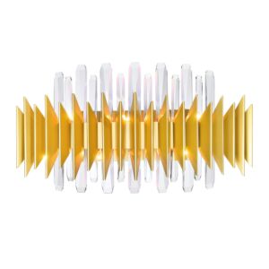 Cityscape Seven Light Wall Sconce in Satin Gold by CWI Lighting