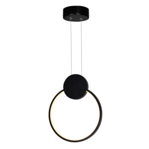 Pulley LED Mini Pendant in Black by CWI Lighting