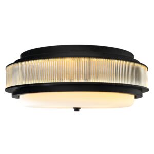 Valdivia Five Light Flush Mount in Black by CWI Lighting